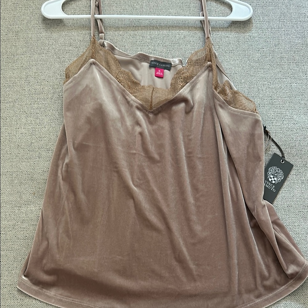 Vince Camino Brown Asymmetrical Sleeveless Camisole